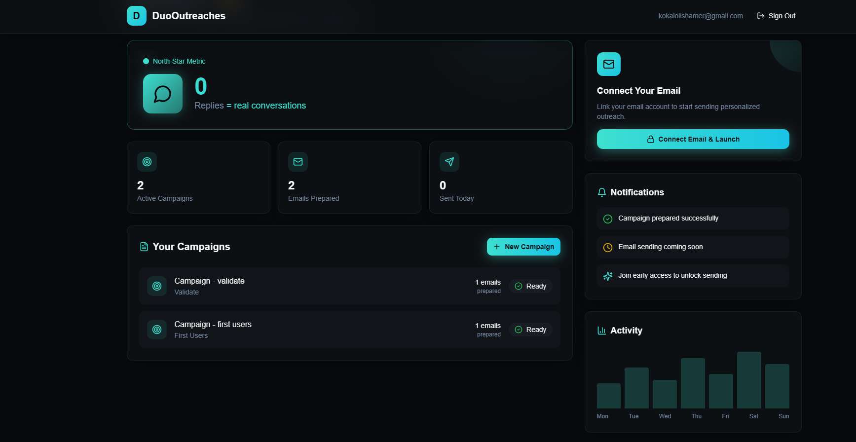 DuoOutreaches - Screenshot 5 showing product features and functionality