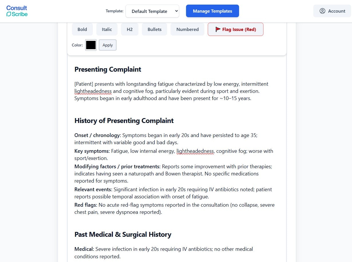 ConsultScribe - Screenshot 3 showing product features and functionality