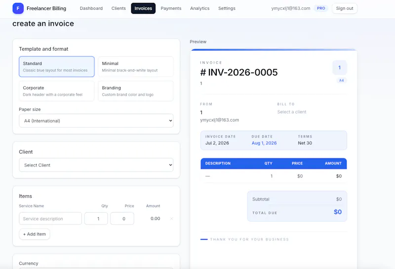 Freelancer Bill screenshot 3