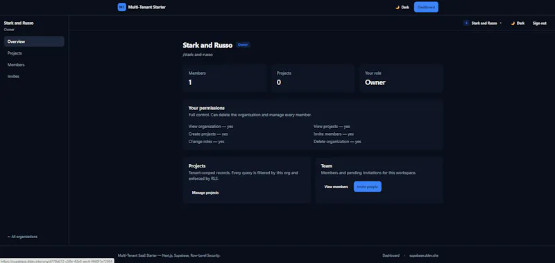  Supabase Multi-Tenant SaaS Next.js  screenshot 8
