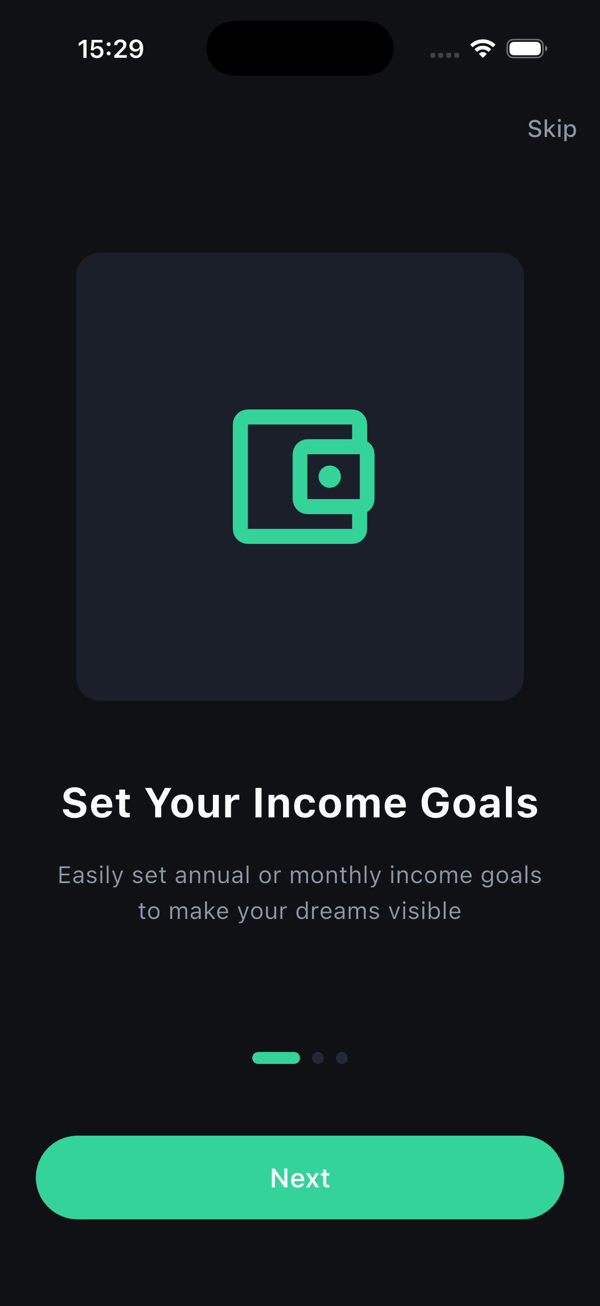 MoneyGoal - income goals daily tracker gallery image