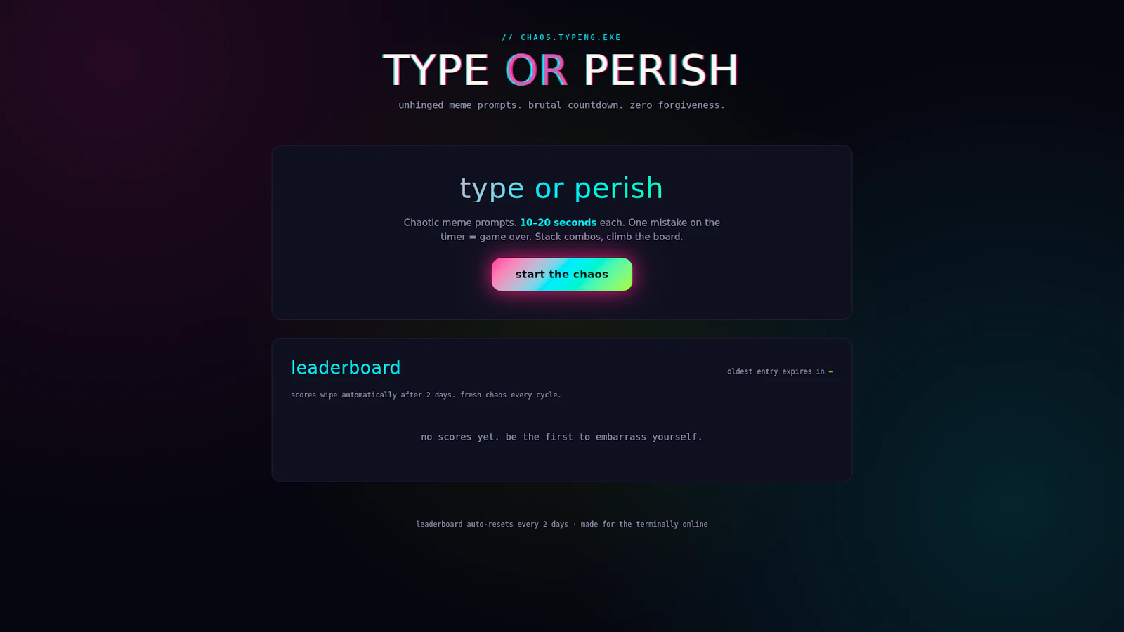 KeySmash — chaotic typing under pressure screenshot 1