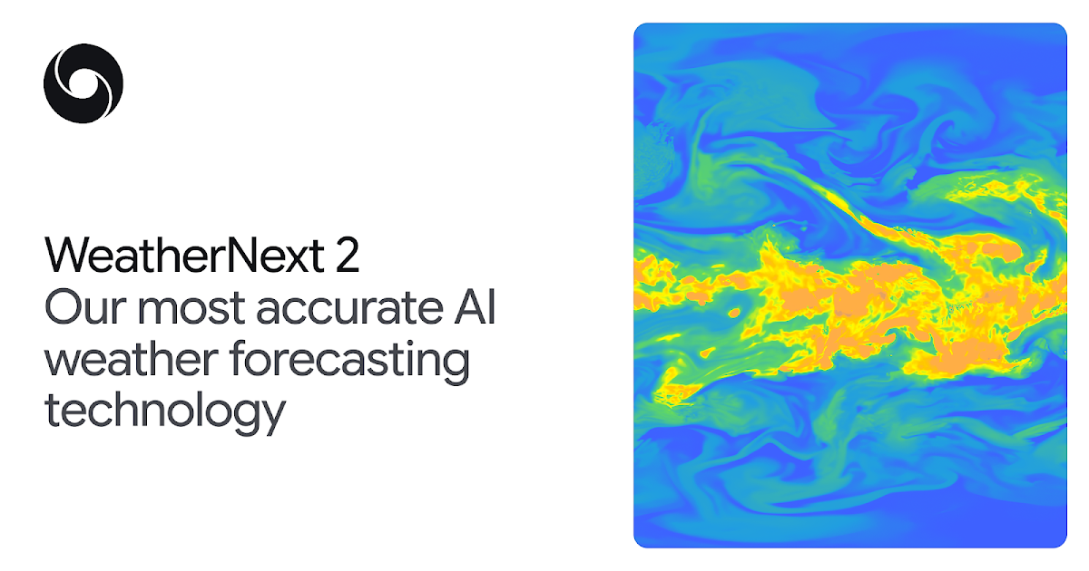 WeatherNext 2 by Google DeepMind  - Main screenshot showing features and interface