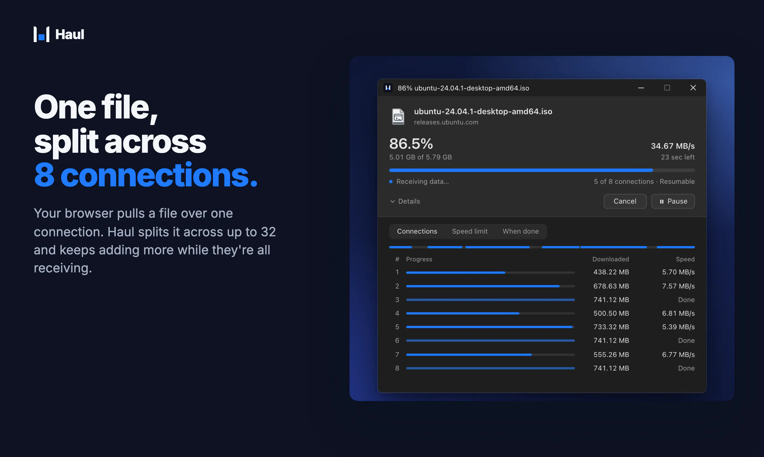 Haul - Fast Download Manager gallery image