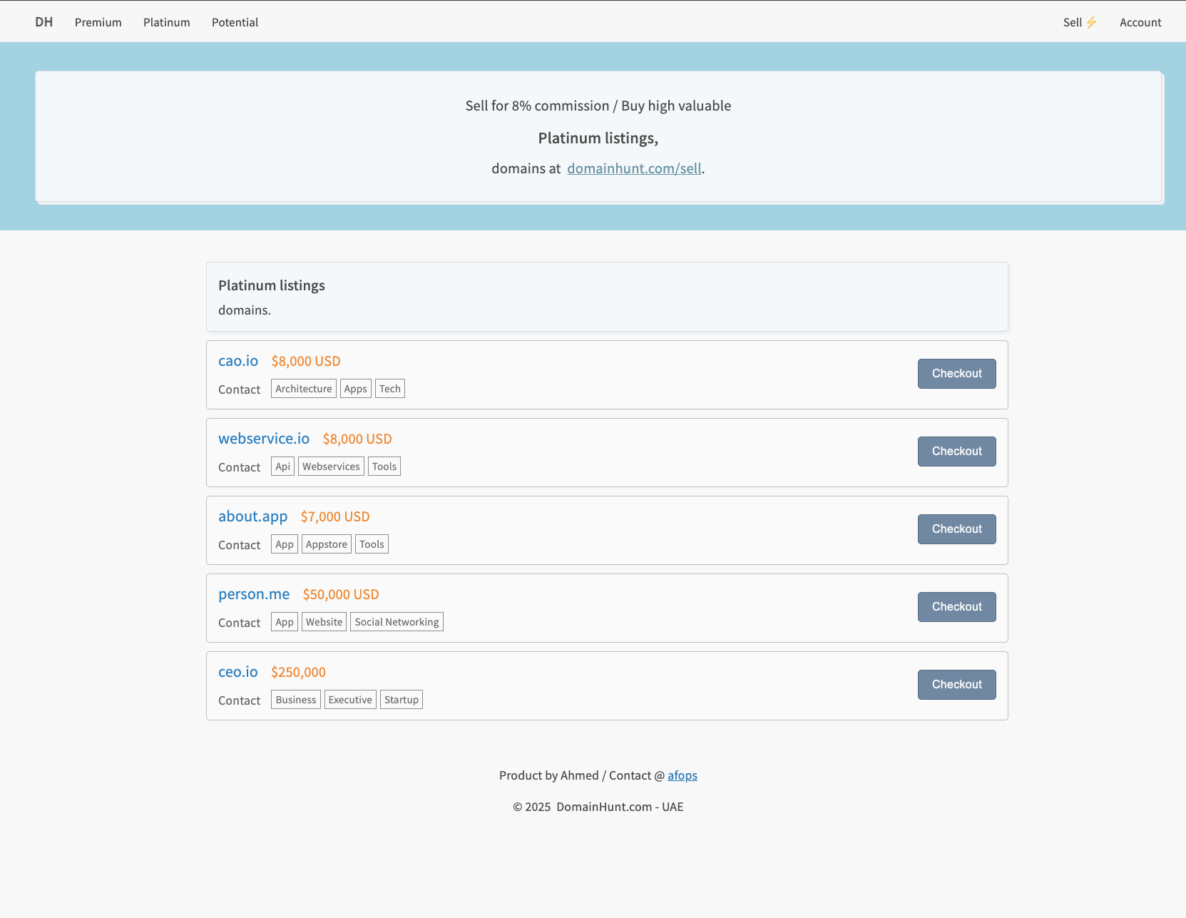 Mídia 3 de DomainHunt /domainhunt.com - Venda domínios por apenas 8% de comissão.