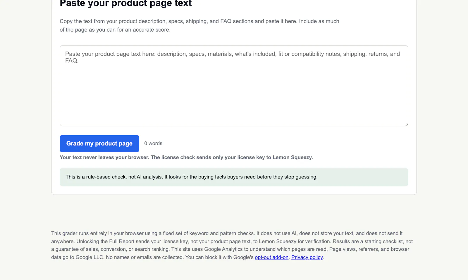 Buying-Facts Grader screenshot 3