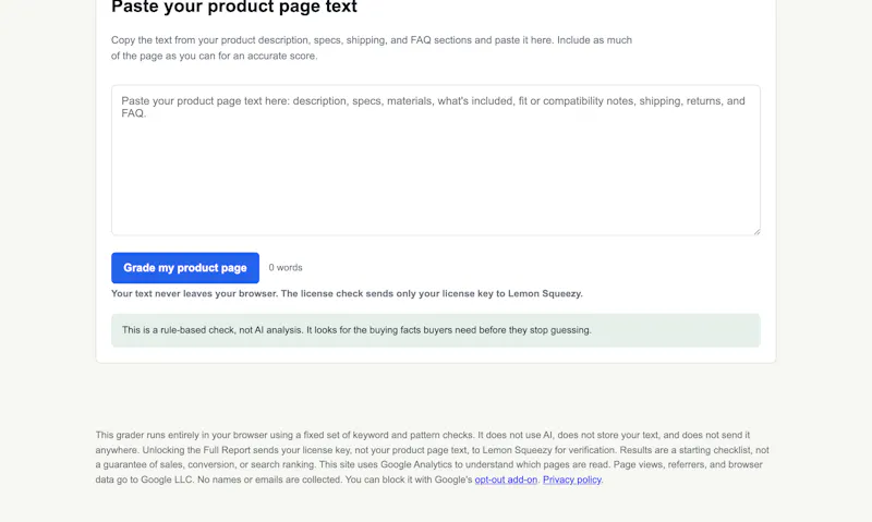 Buying-Facts Grader screenshot 3