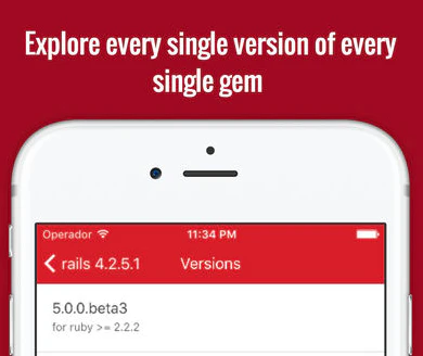 RubyGems app for iOS