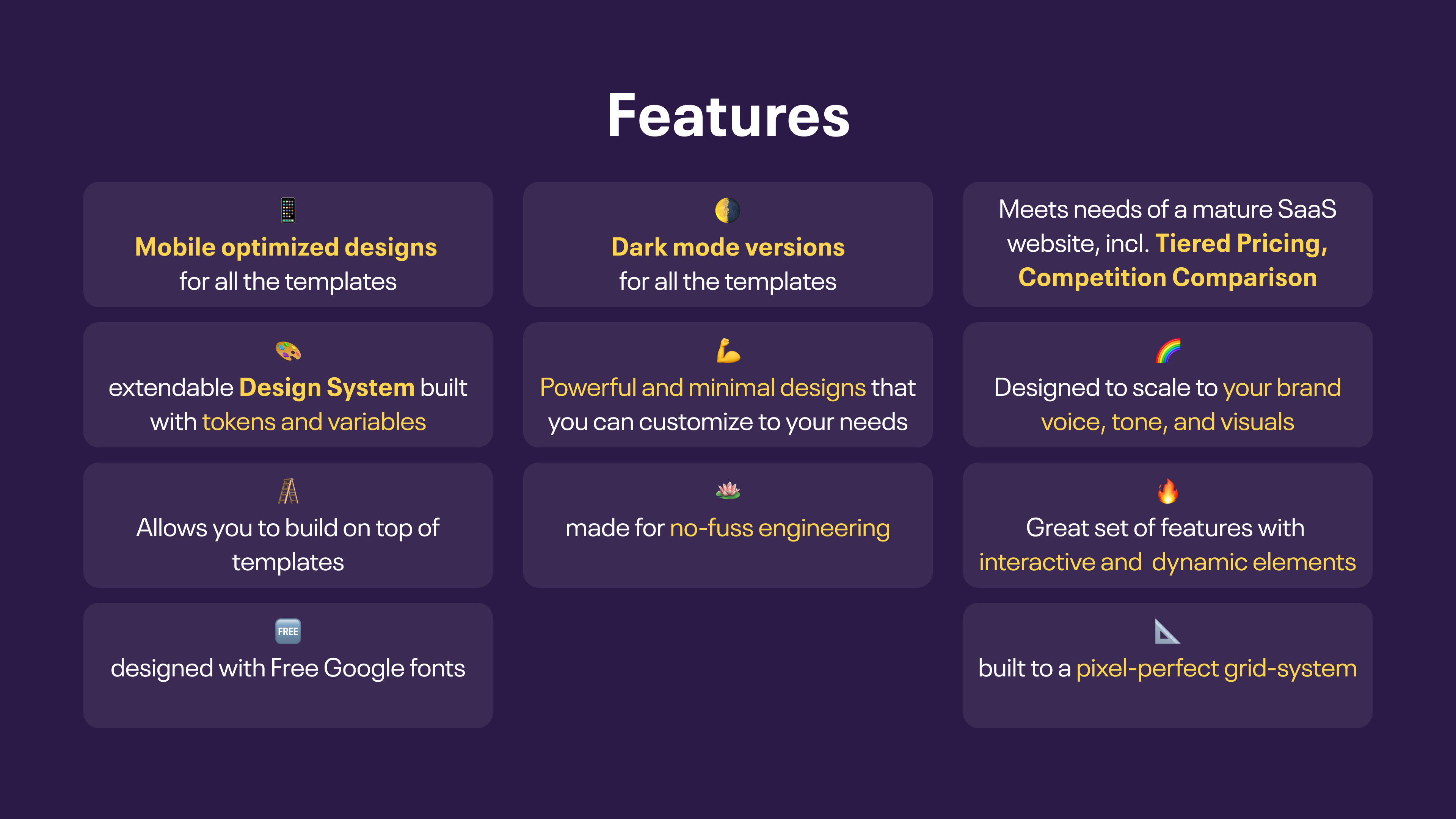 No-BS SaaS Figma模板Pro media 4