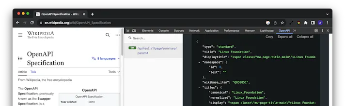 OpenAPI DevTools gallery image