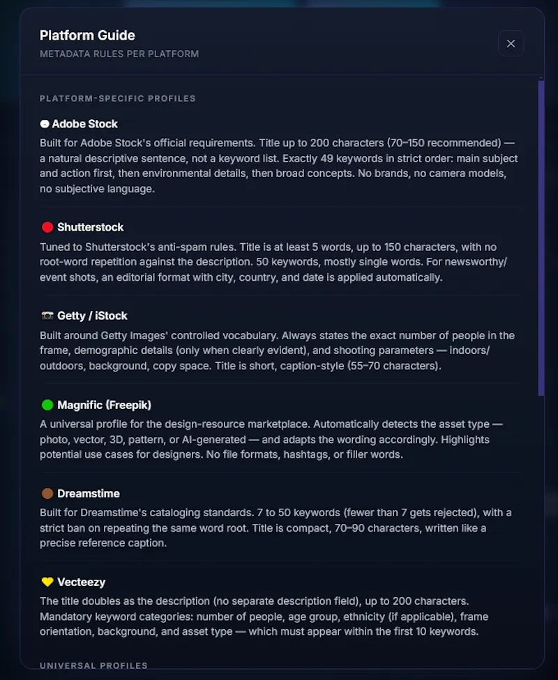 AI Stock Metadata Generator screenshot 7