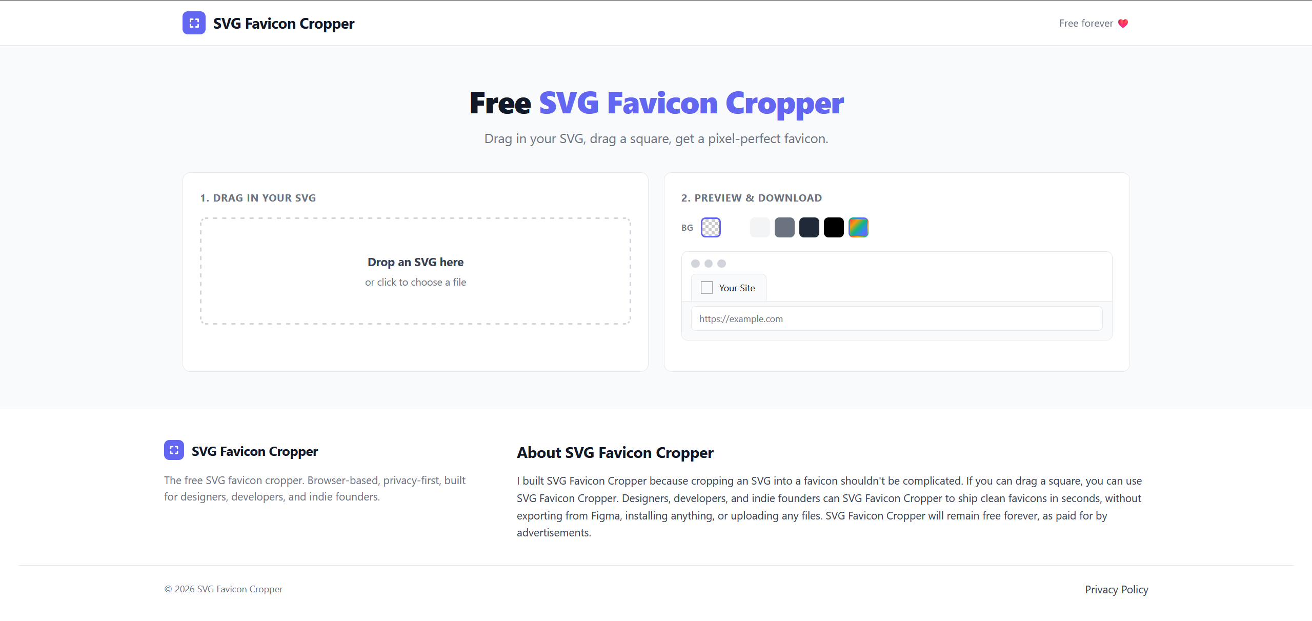 SVG Favicon Cropper gallery image