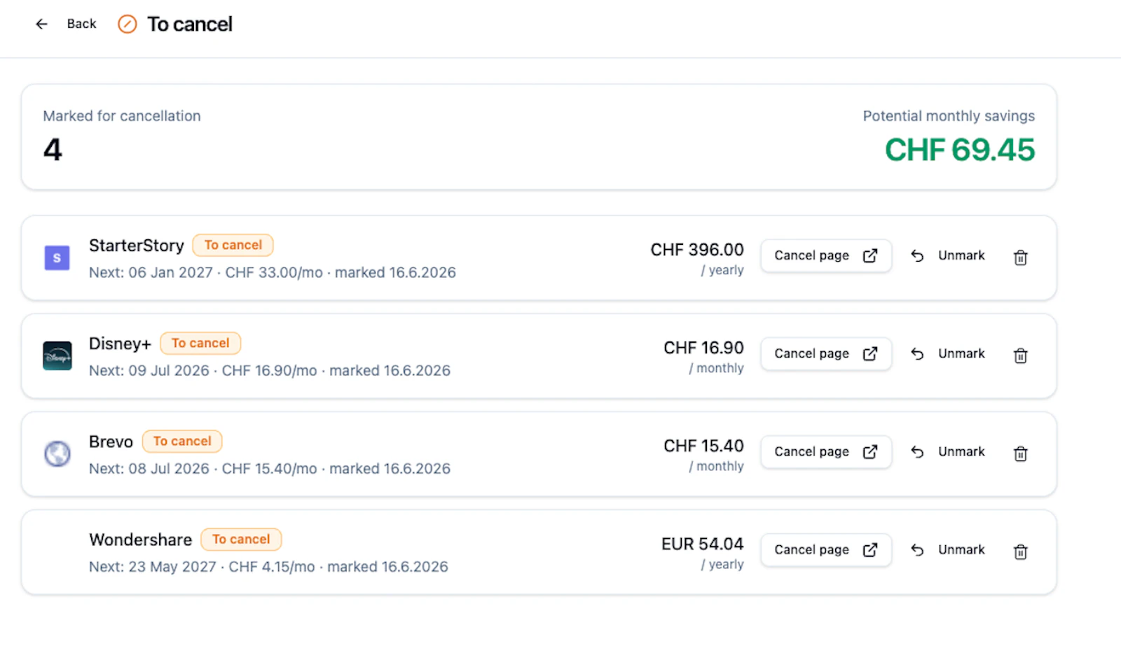 SubscriptionKeeper  screenshot 6