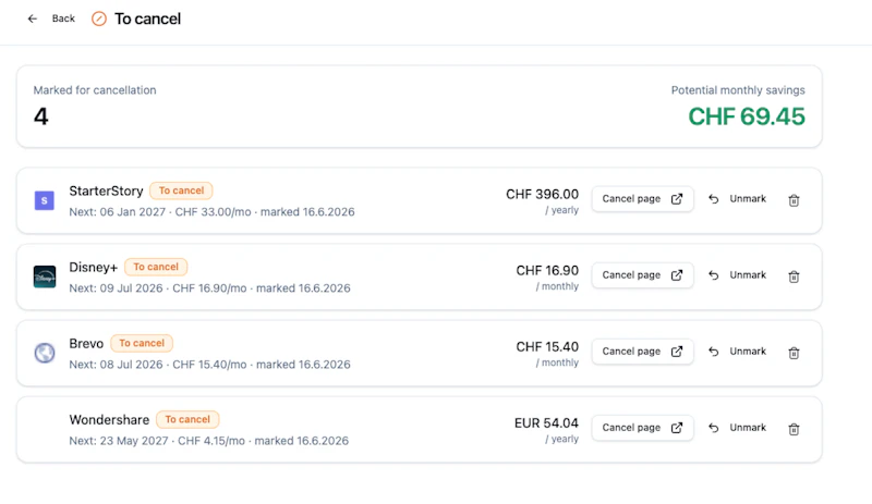 SubscriptionKeeper  screenshot 6