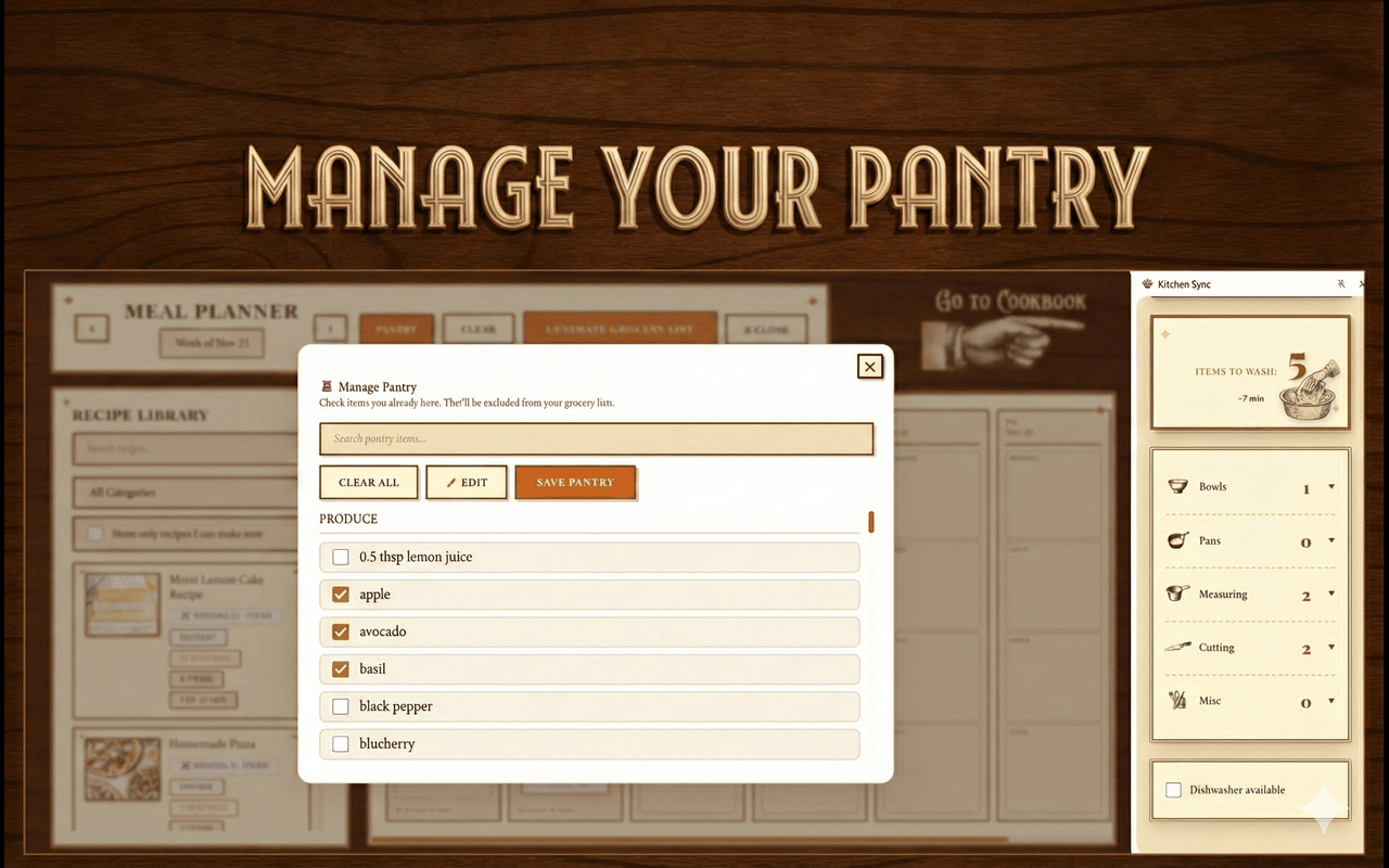 Kitchen Sync – Save Recipes Extension - Screenshot 5 showing product features and functionality