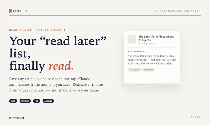 LaterHub screenshot 1