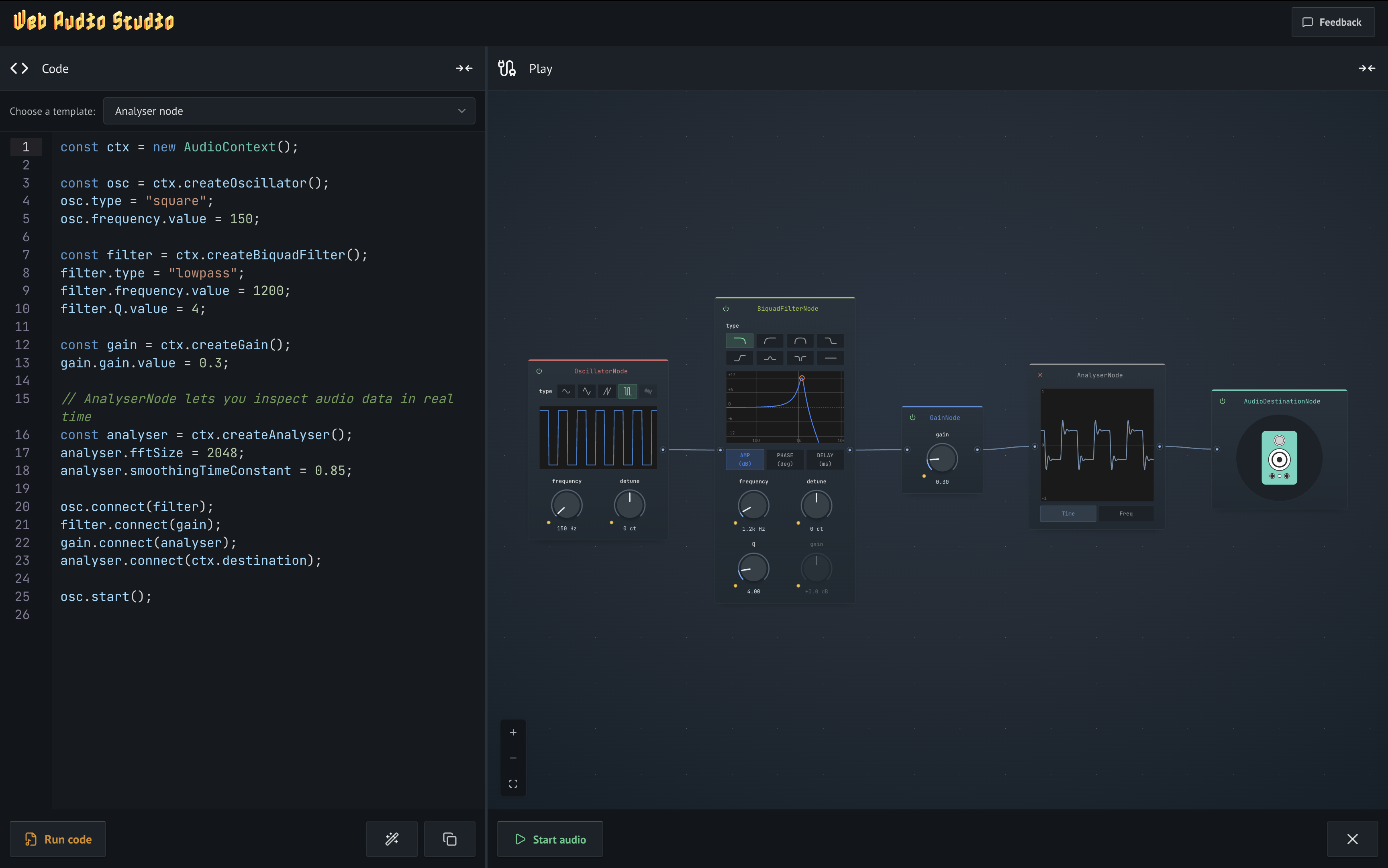 Web Audio Studio gallery image