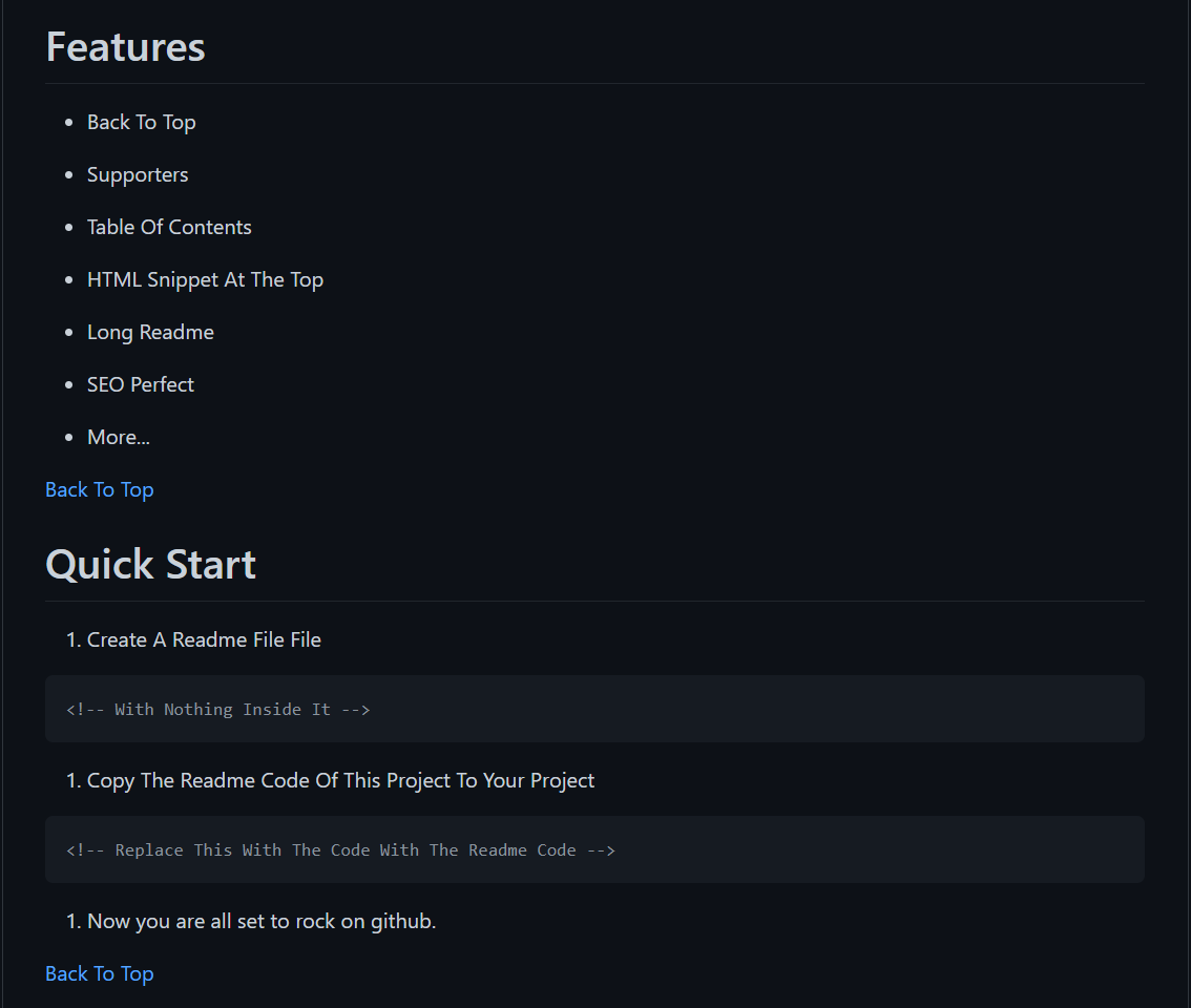 Readme Template gallery image