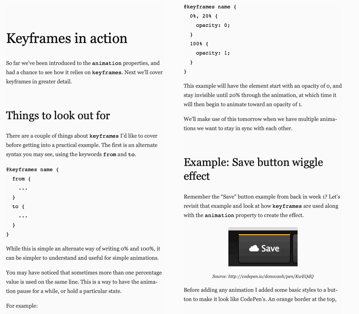 CSS Animation 101 gallery image