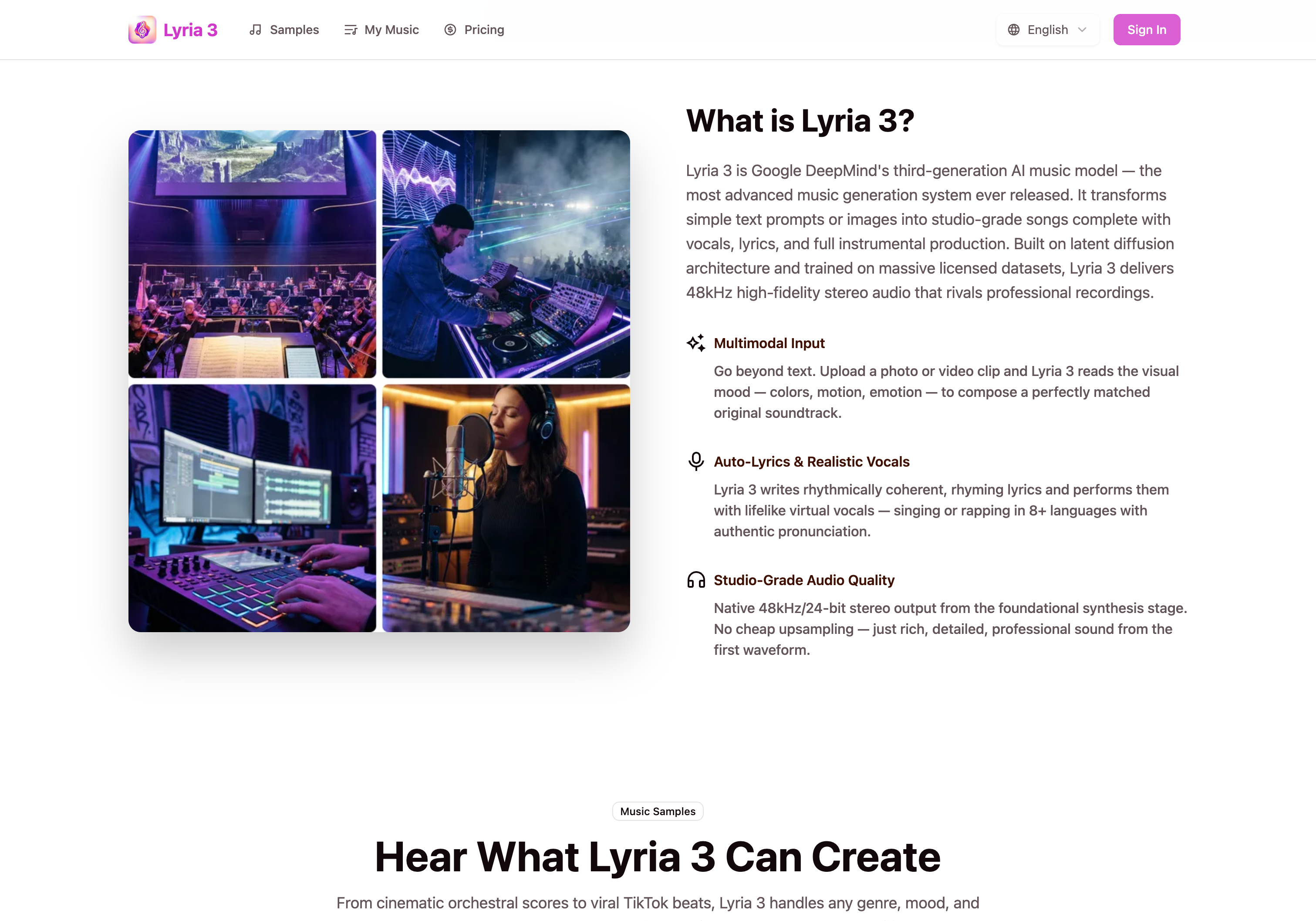 Lyria 3 - AI Song & Music Generator gallery image