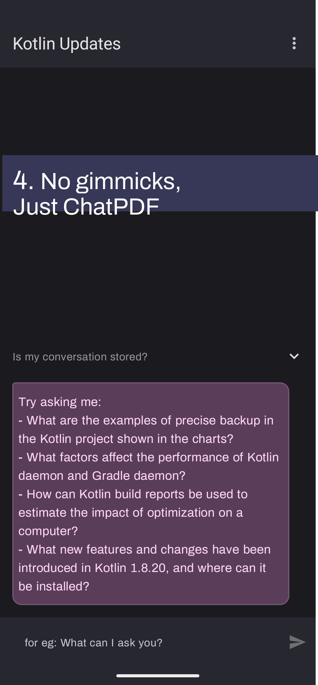 وسائط chatpdf على Android - اسأل PDF الخاص بك - محادثة تفاعلية وإجابة فورية من PDF الخاص بك 5