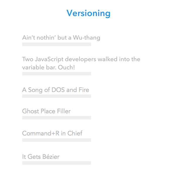 Versioning Newsletter gallery image