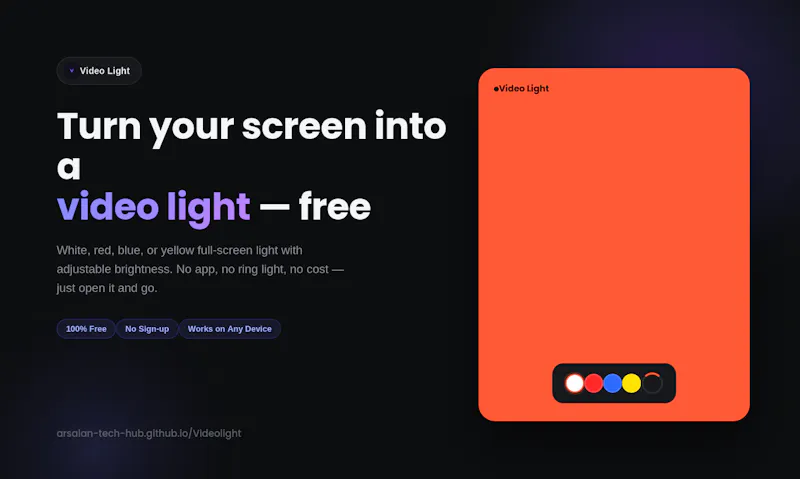 Video light screenshot 1