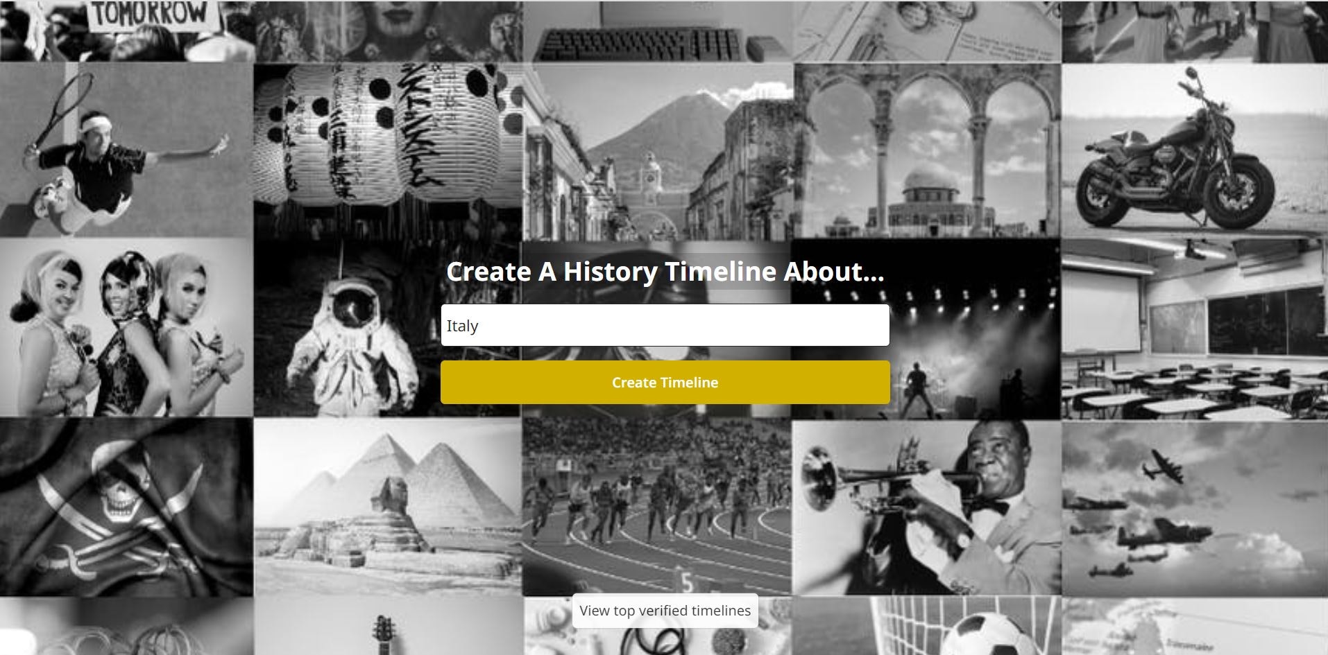 startuptile History Timelines-Create history timelines instantly