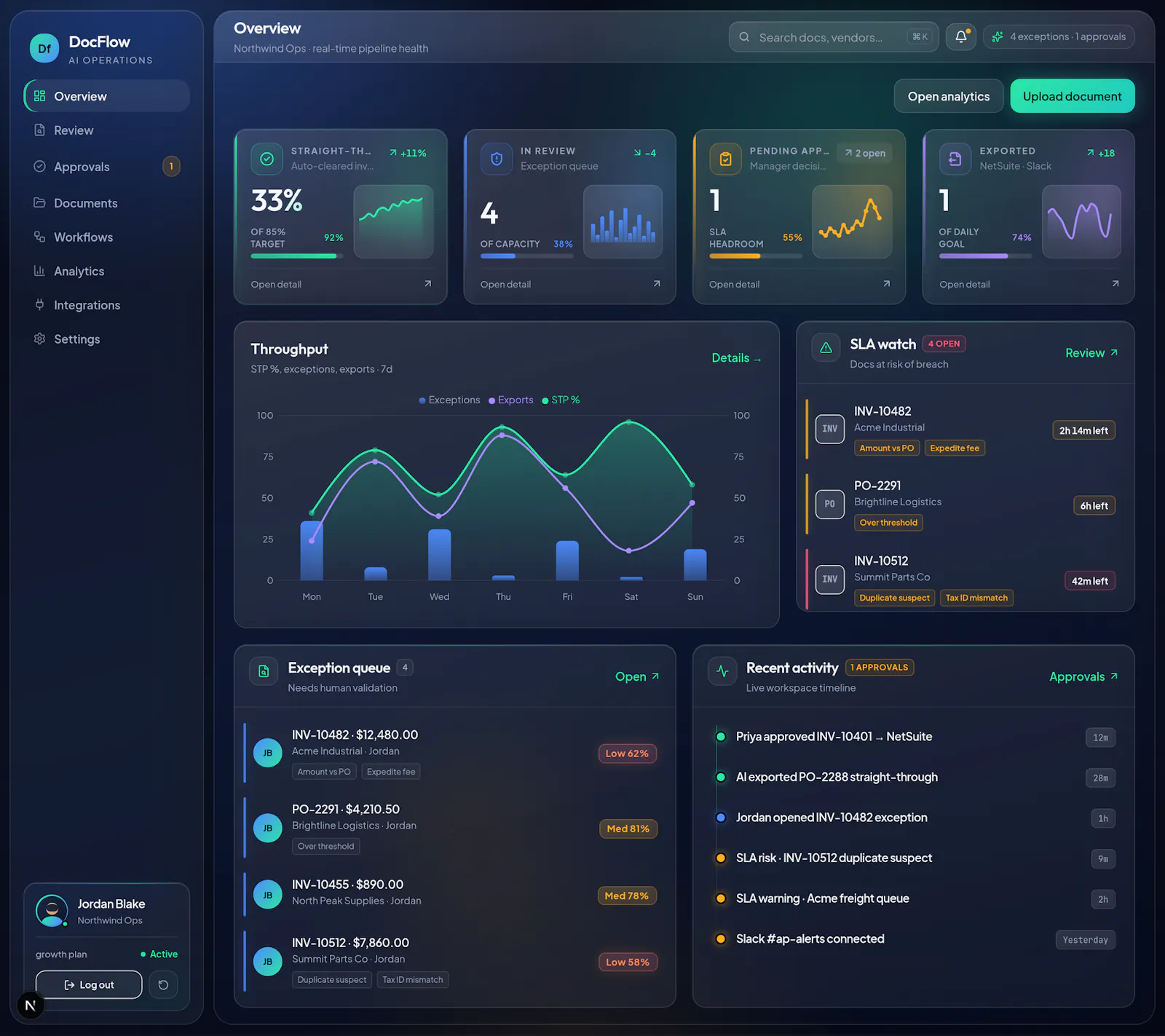 DocFlow — AI AP Console screenshot 3