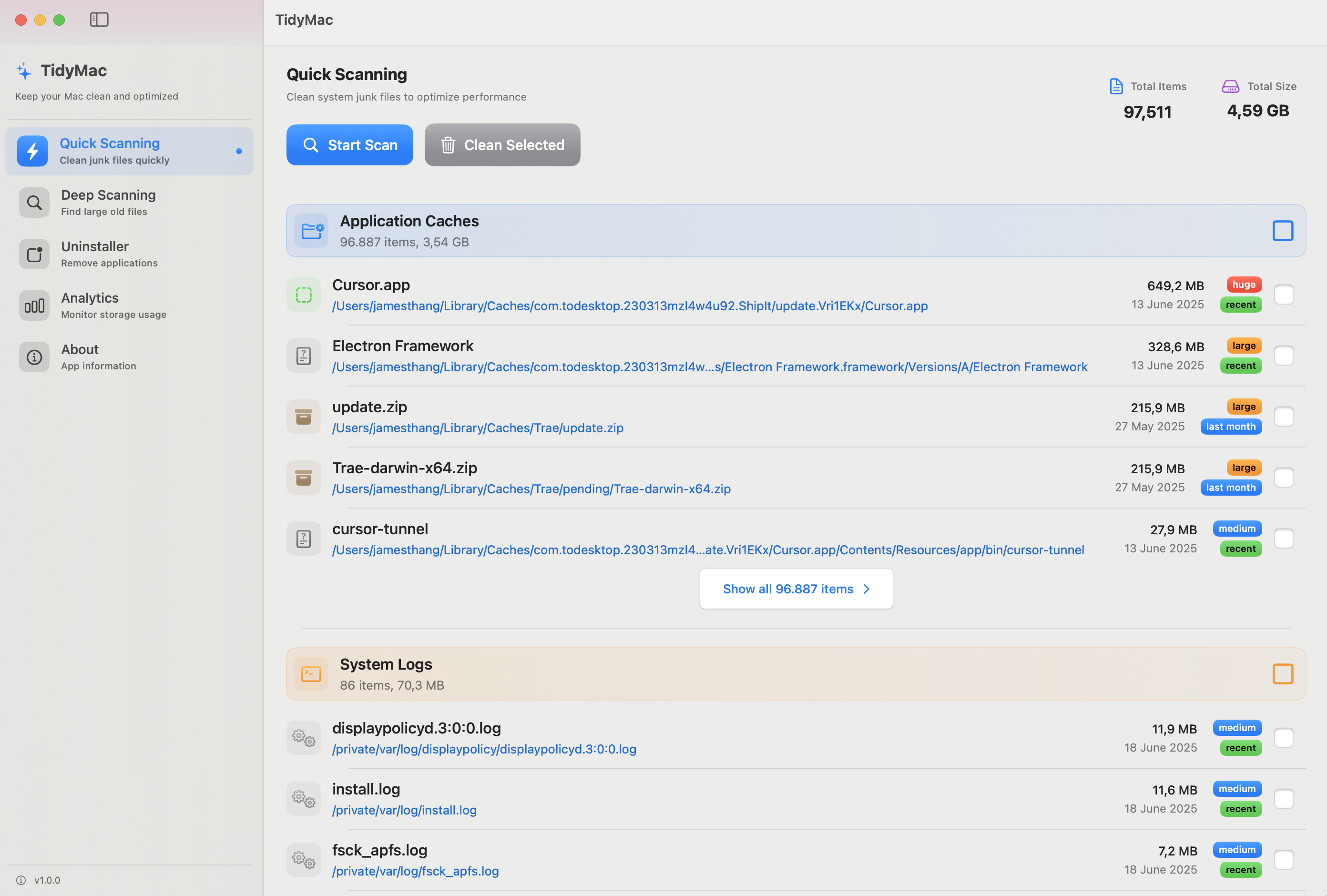 TidyMac gallery image
