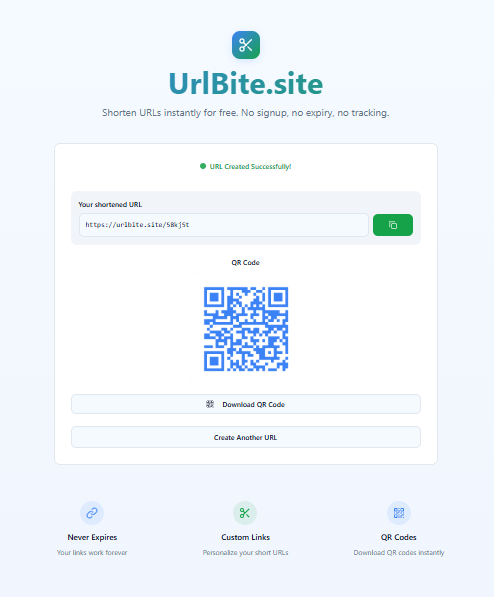 UrlBite.site → Free URL Shortener  gallery image
