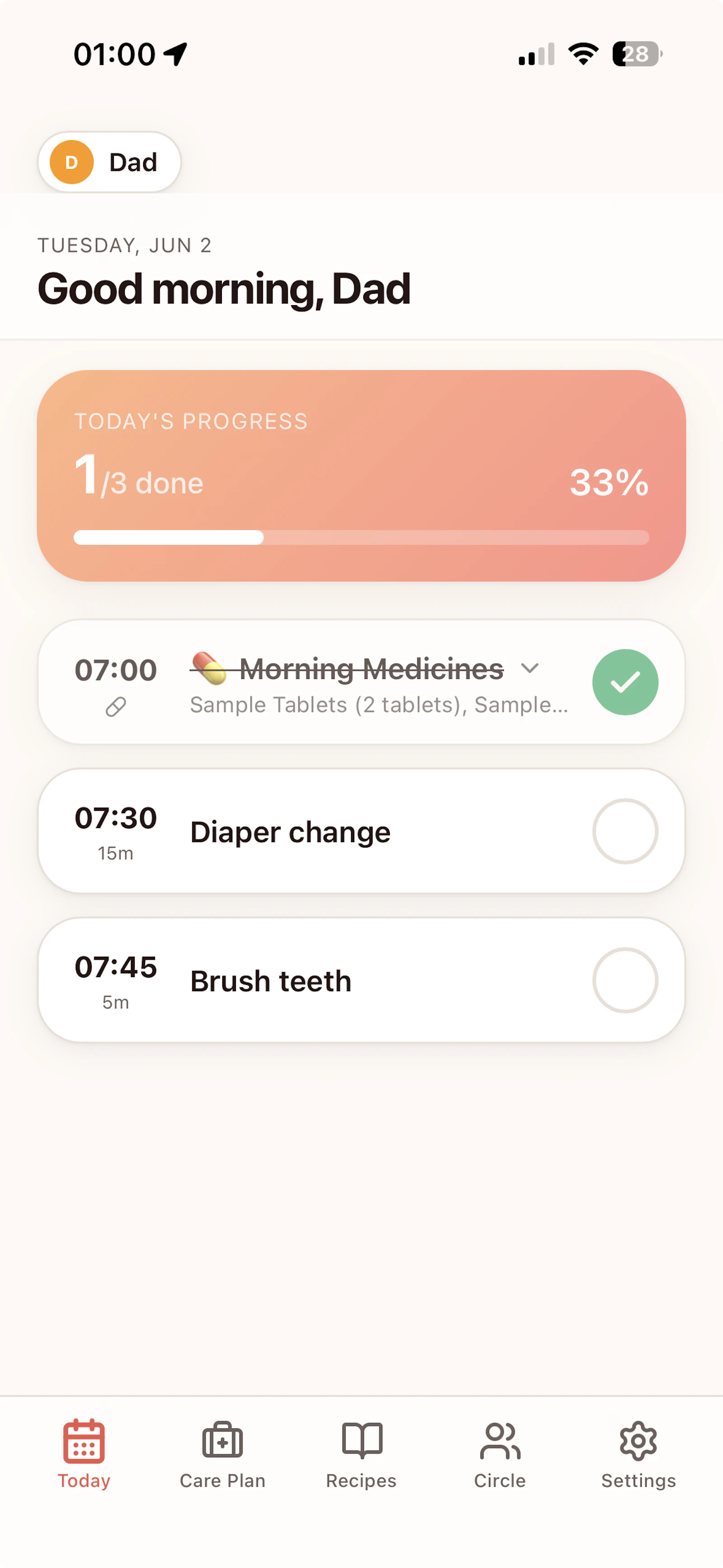 CareCompanion screenshot 1