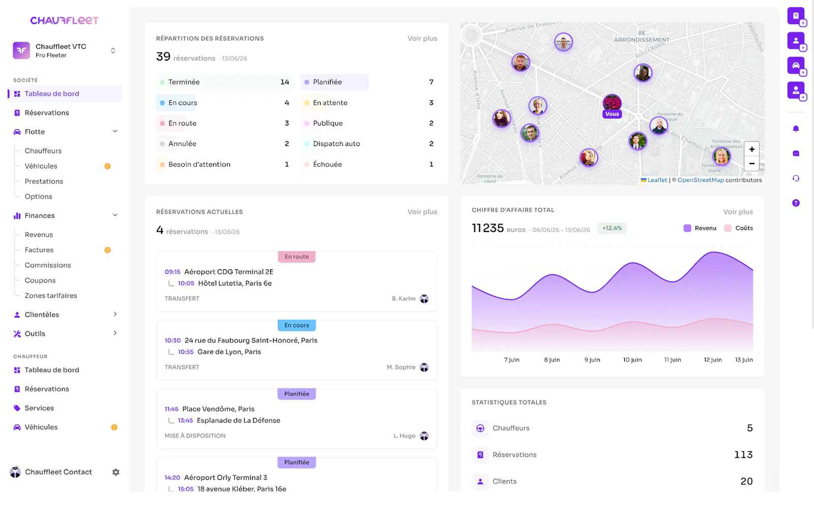 Chauffleet screenshot 2