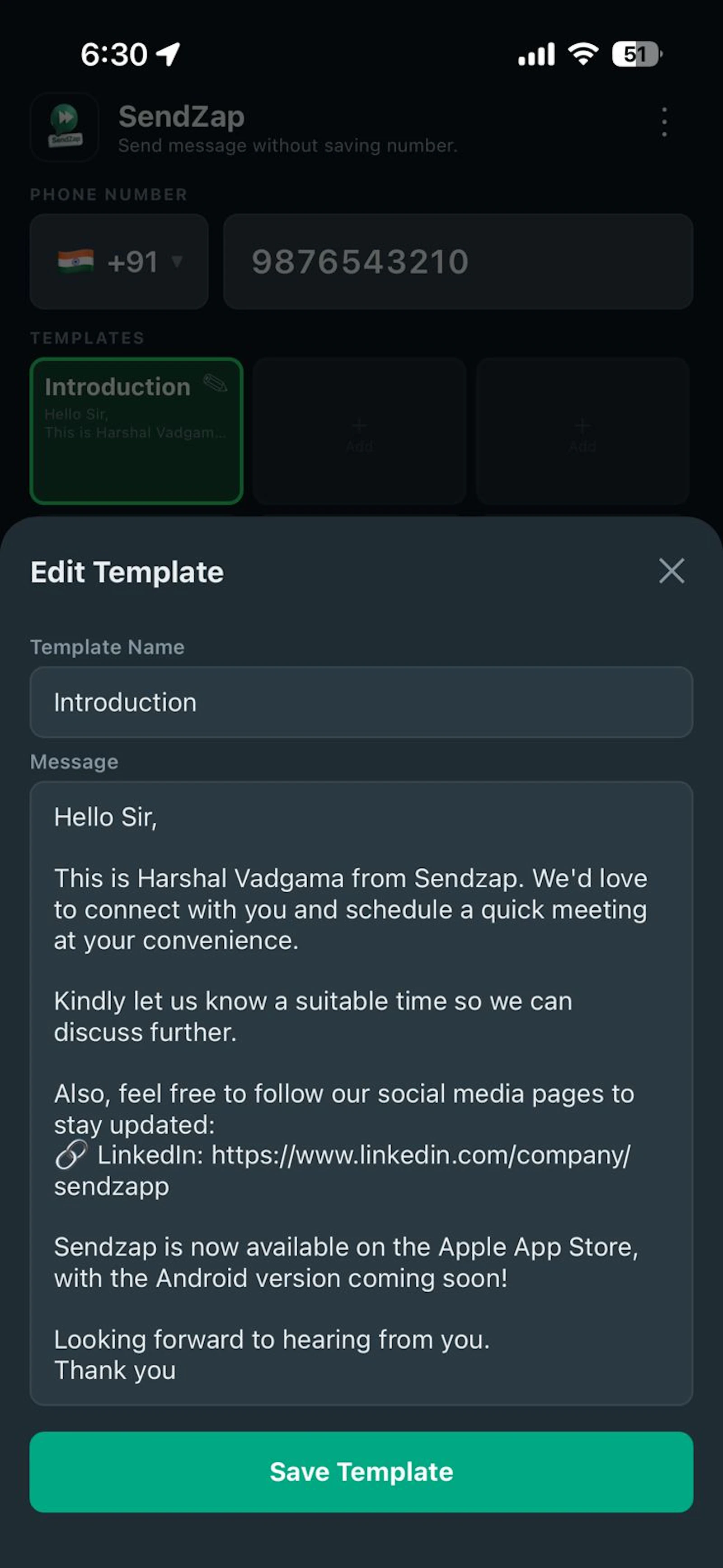 Sendzap screenshot 3
