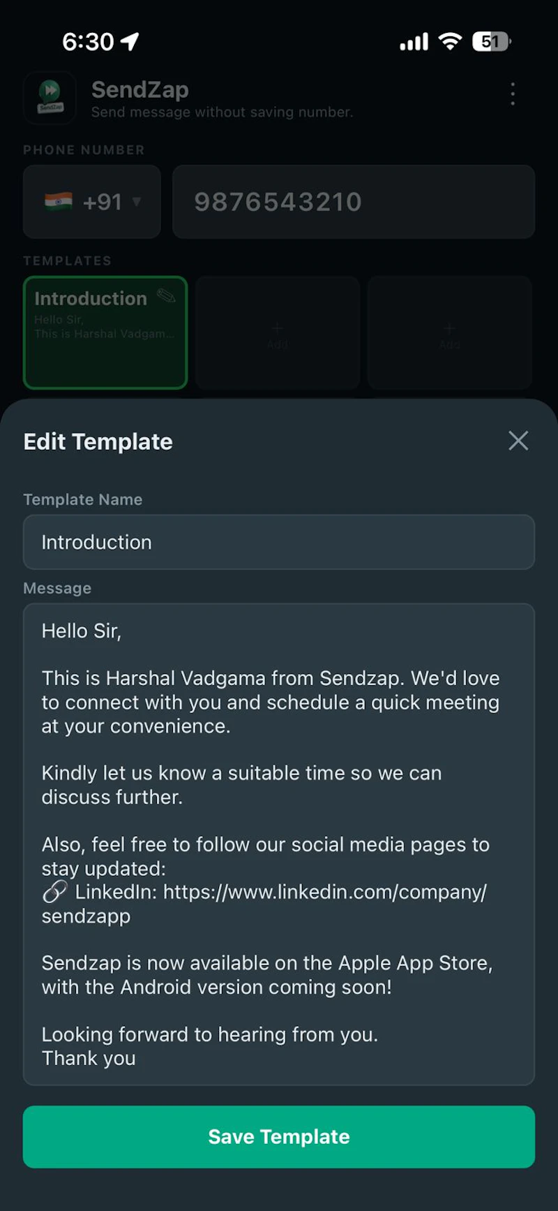 Sendzap screenshot 3