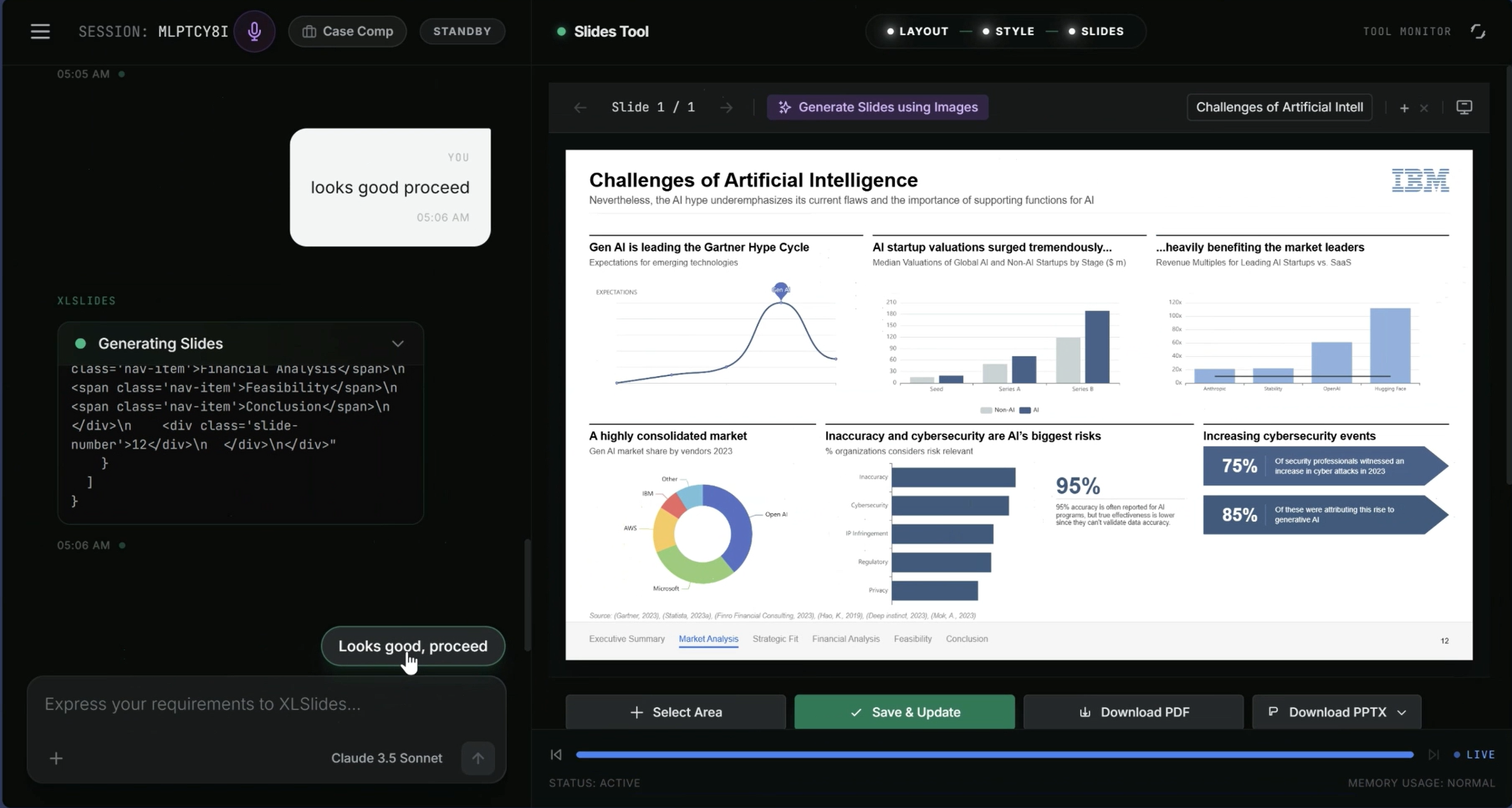 XLSlides - Main product screenshot demonstrating key features and user interface