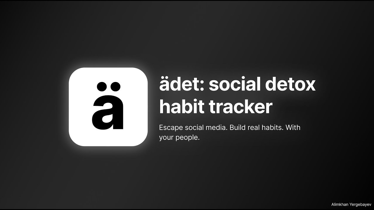 ädet: social detox habit tracker gallery image