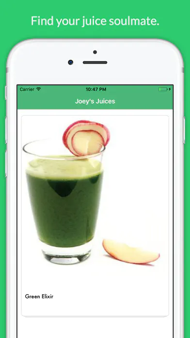 Joey's Juices - iOS App