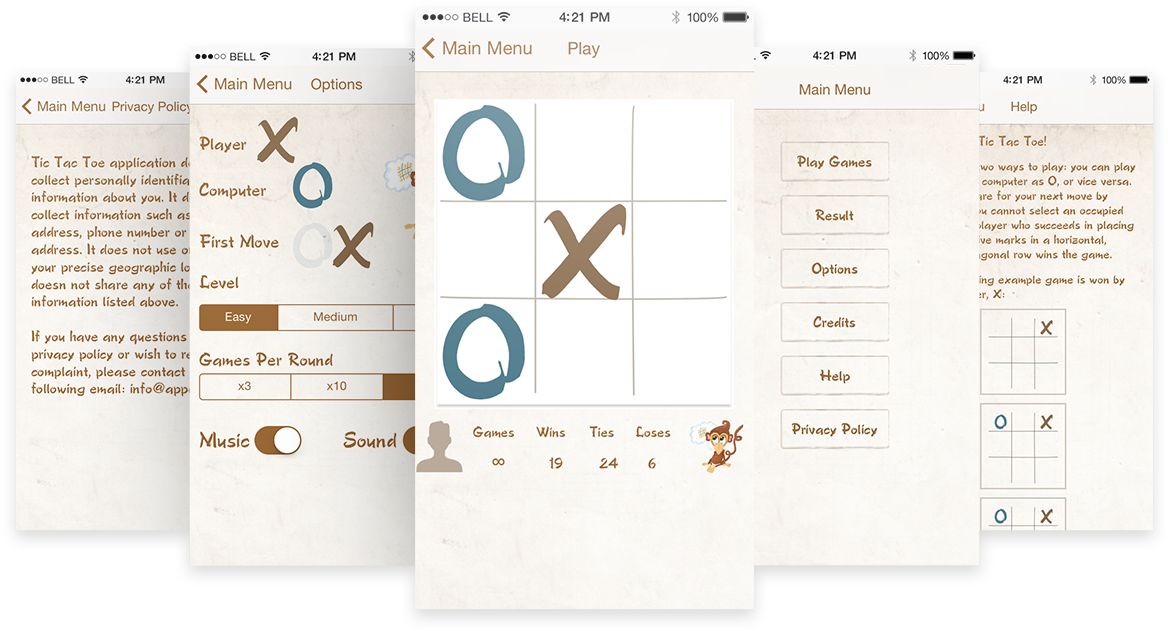 TIC TAC TOE application gallery image