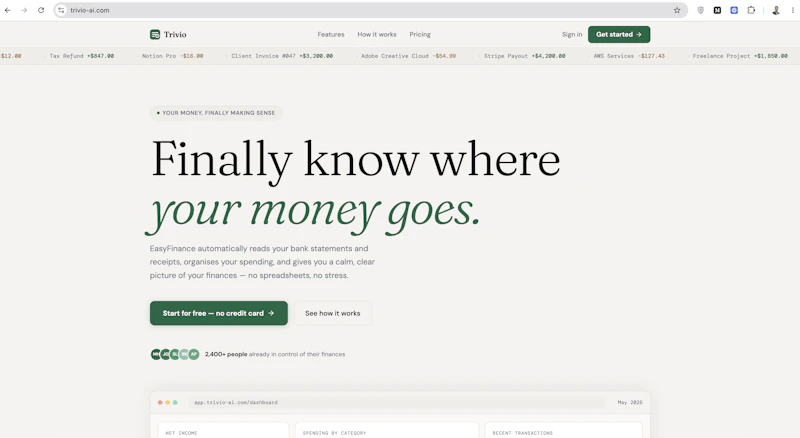 EasyFinance screenshot 2