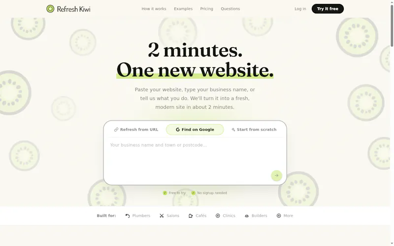 Refresh Kiwi screenshot 1