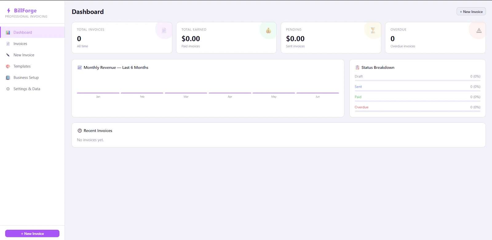 BillForge screenshot 1
