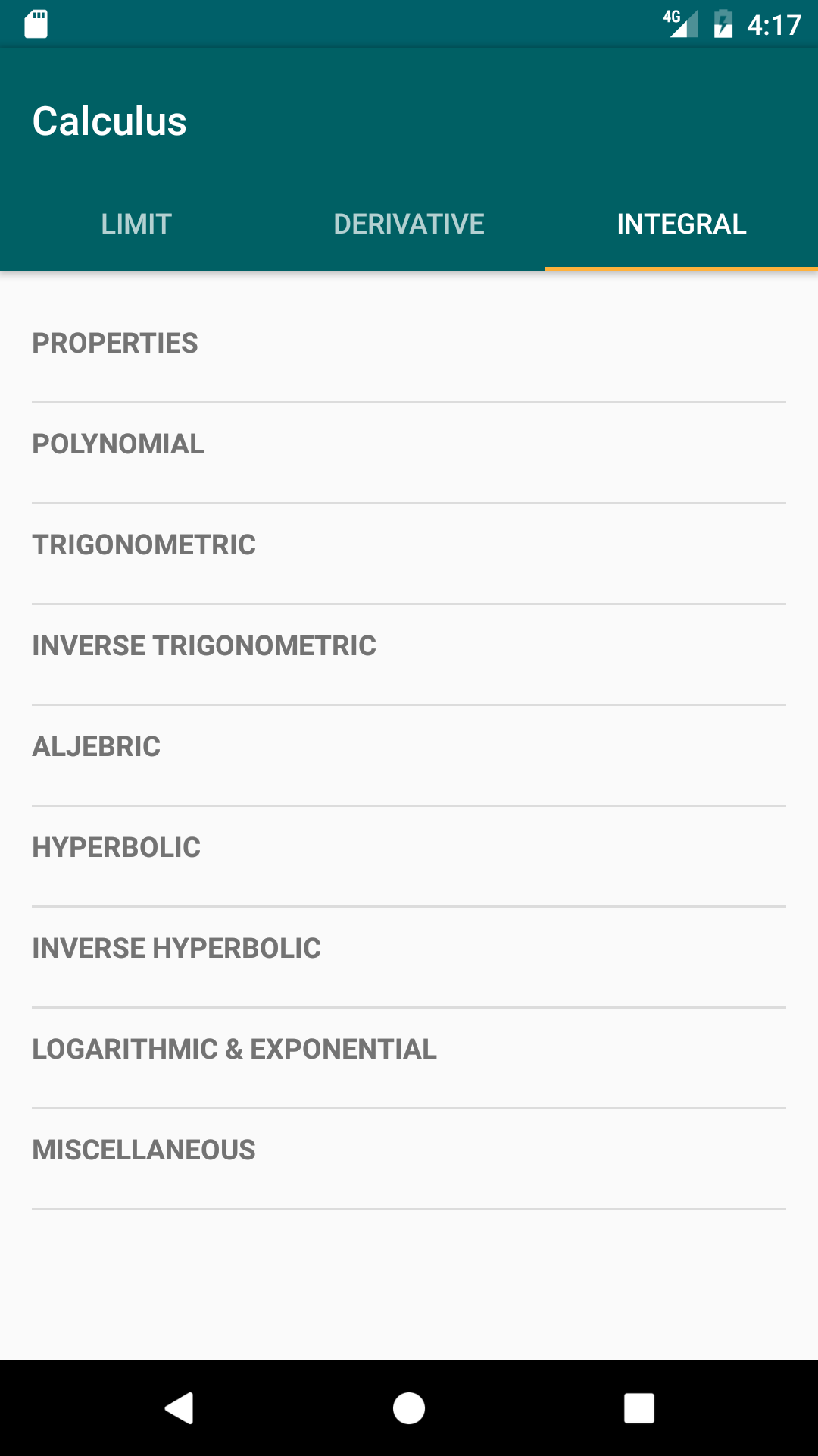 Calculus App- A free app for calculus formulae gallery image