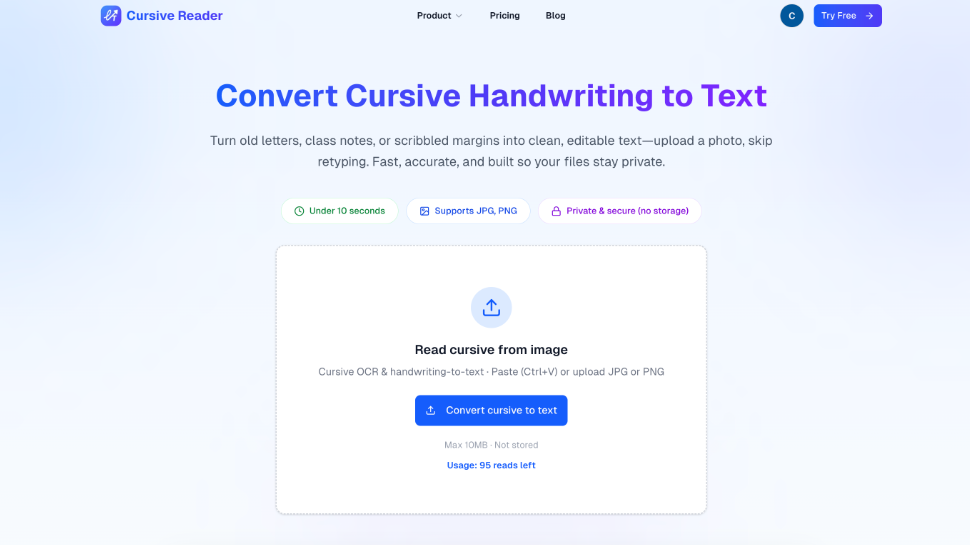 Cursive Reader gallery image