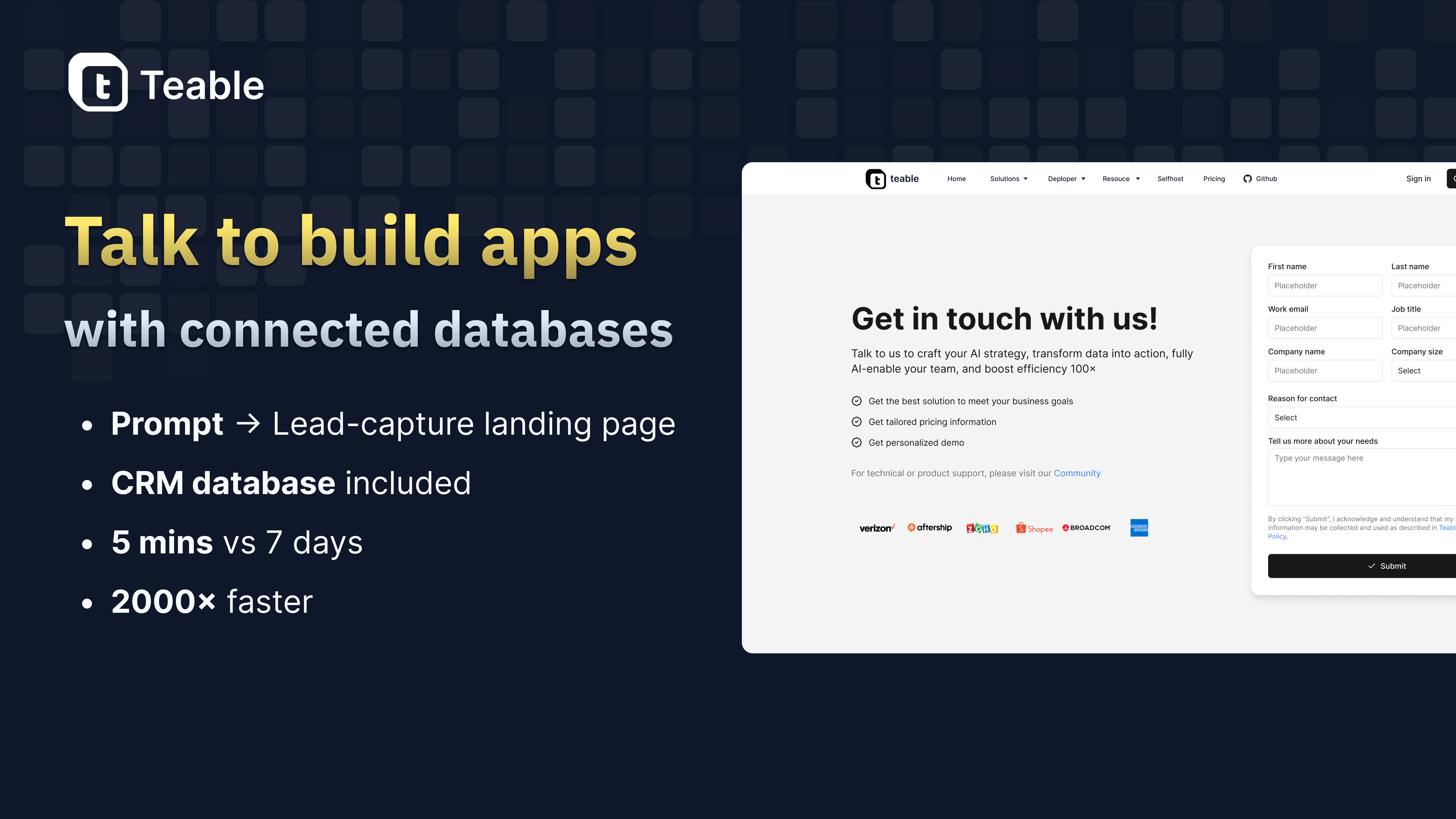 Teable gallery image