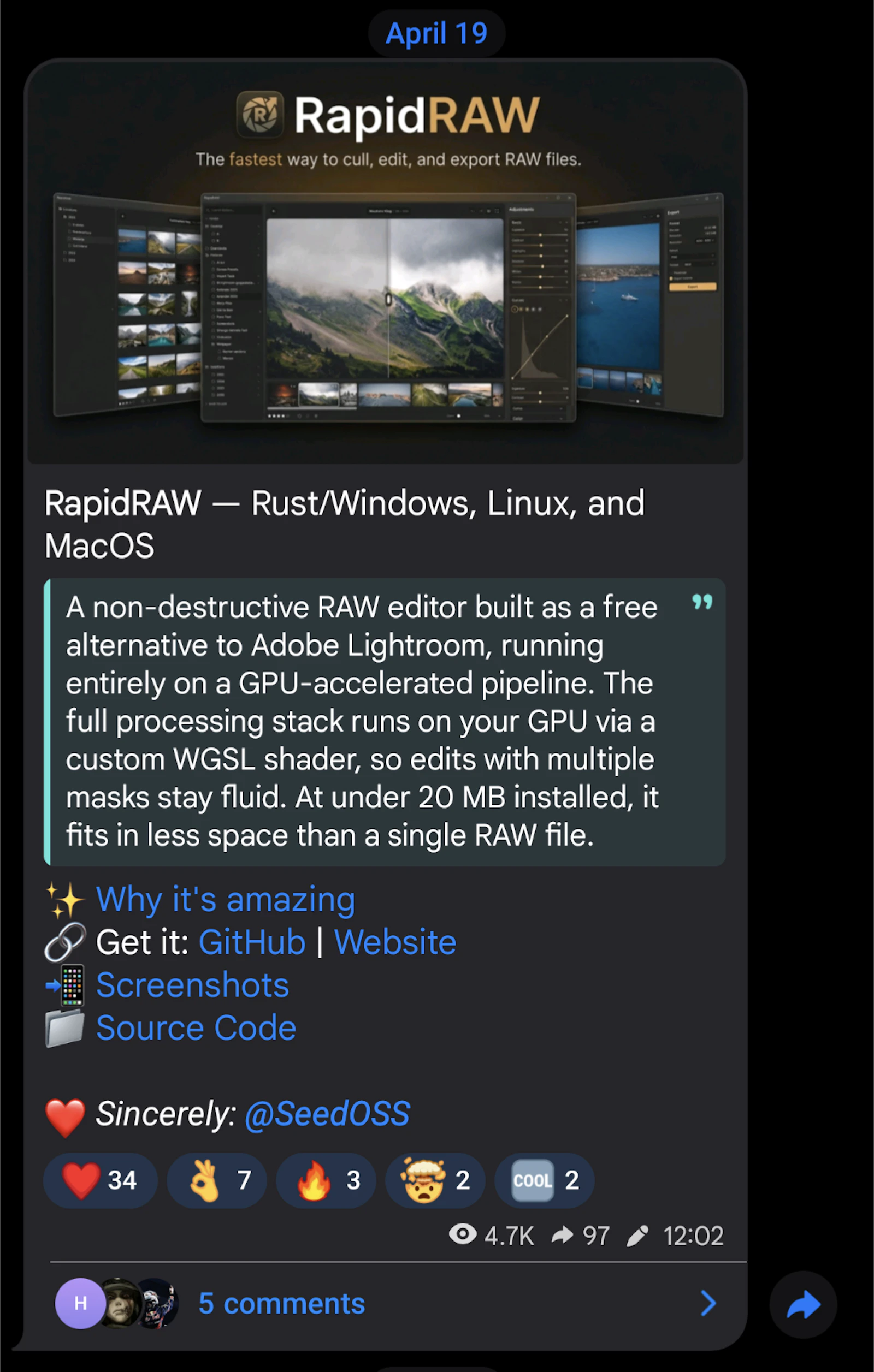 SeedOSS screenshot 1