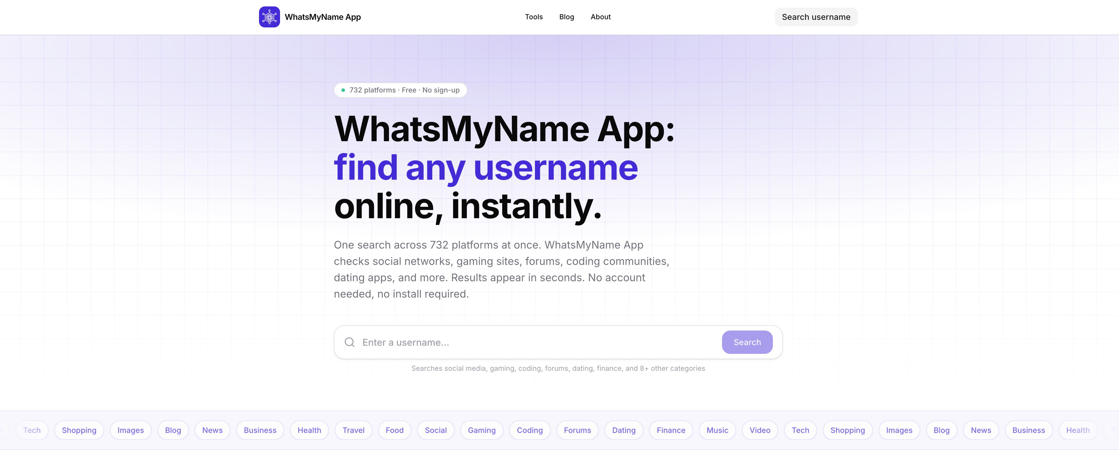 WhatsMyName App gallery image
