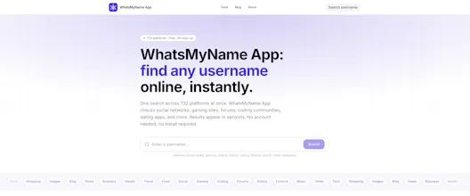 WhatsMyName App gallery image