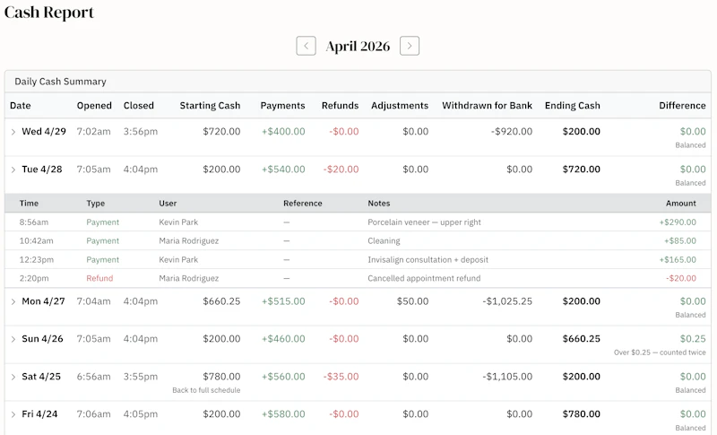 Revenue Register screenshot 3