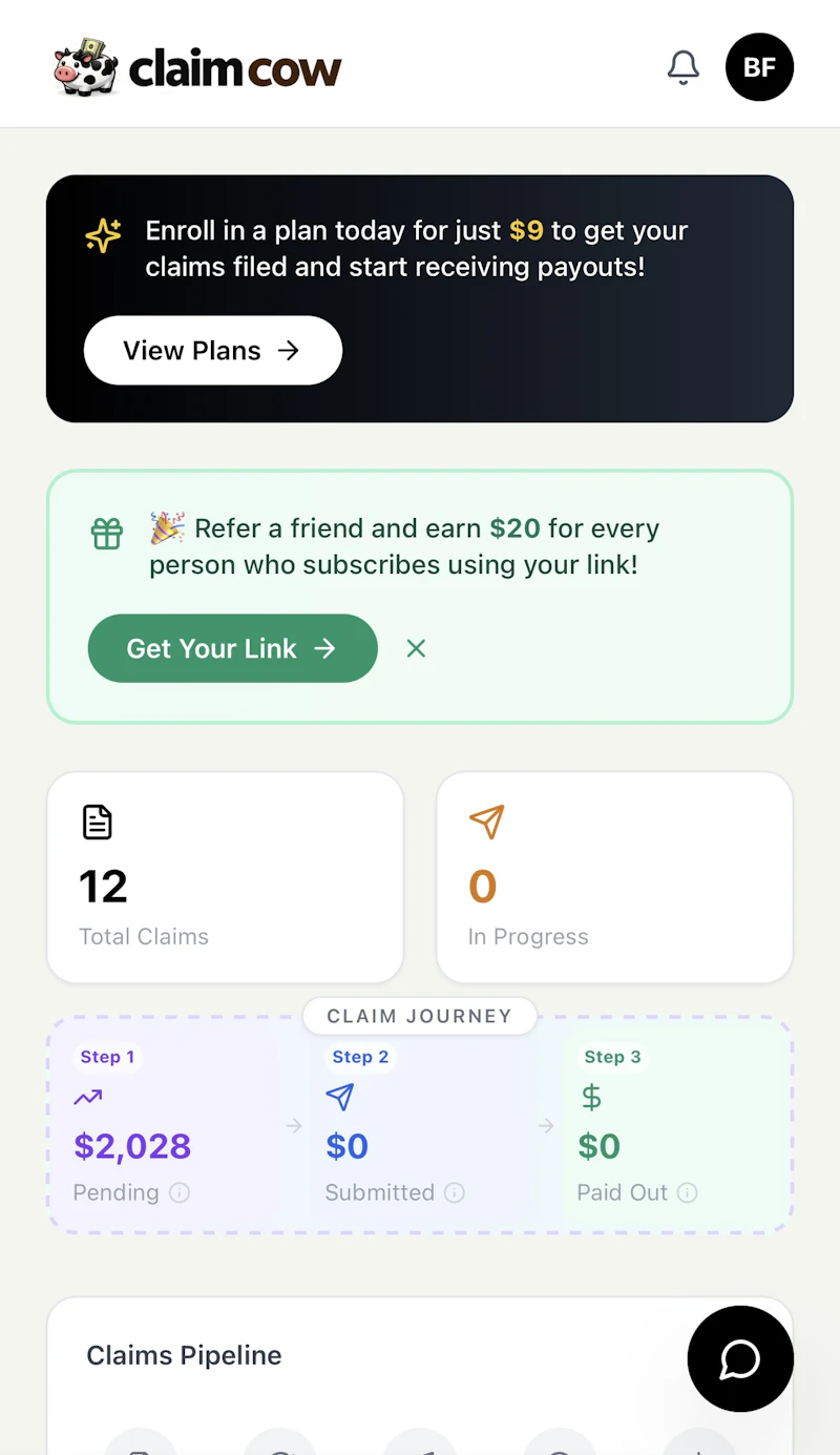 ClaimCow screenshot 4